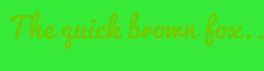 Image with Font Color 6ECC02 and Background Color 37EA37